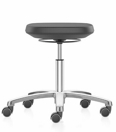 Tabouret Réglable Bimos Labsit Avec Roulettes – Hauteur Assise 450-650 Mm – Mousse PU – Pour Laboratoire Ou Bureau Industriel